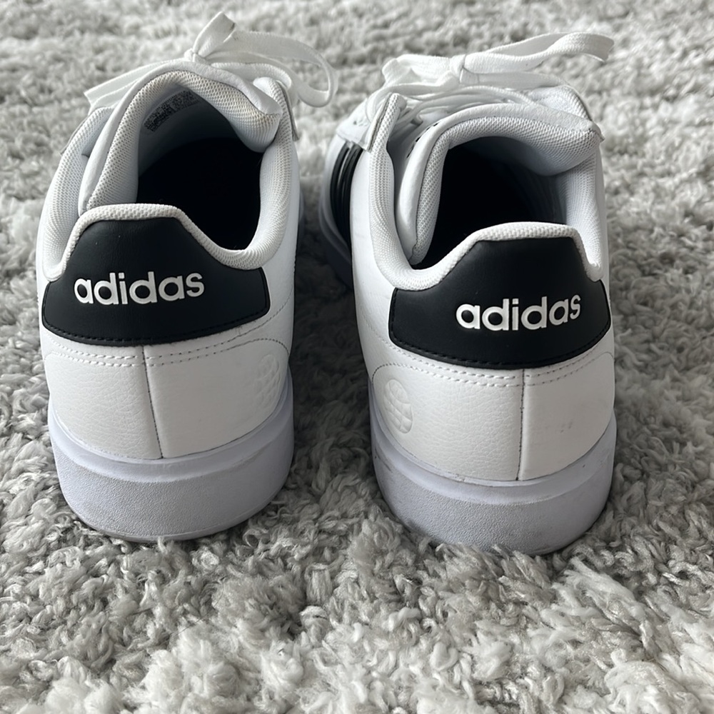 adidas White and Black Athletic Shoes - Picture 3 of 8